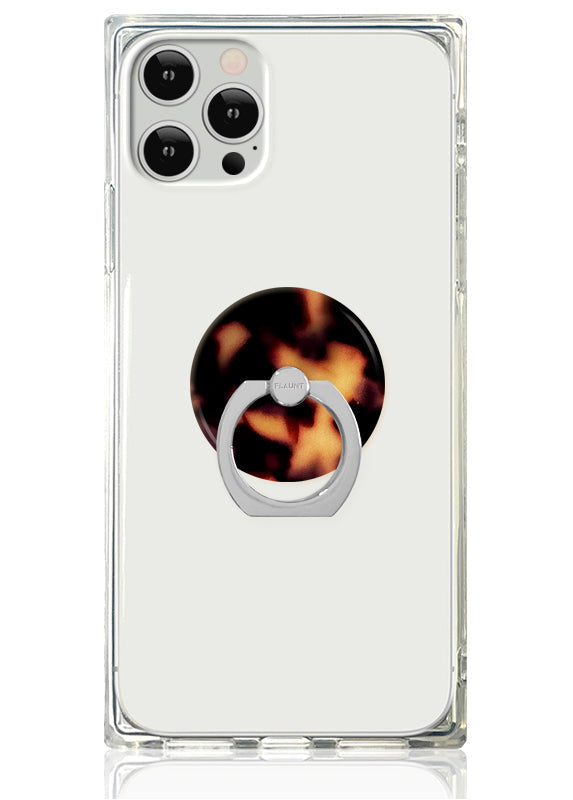 Tortoise Shell Adhesive Phone Ring Stand