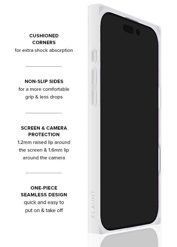 SQUARE® Blue & White Oxford Stripe iPhone Case