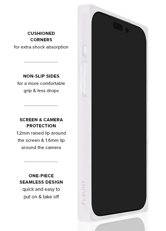 SQUARE® Blue & White Oxford Stripe iPhone Case