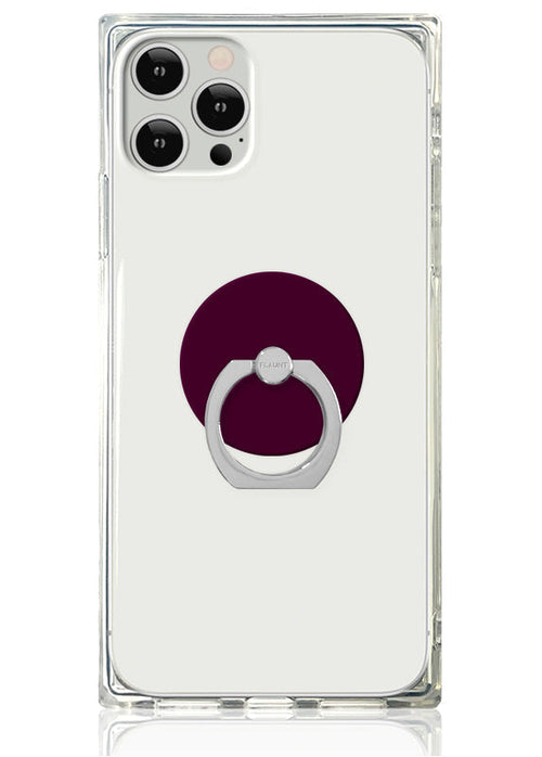 Burgundy Adhesive Phone Ring Stand